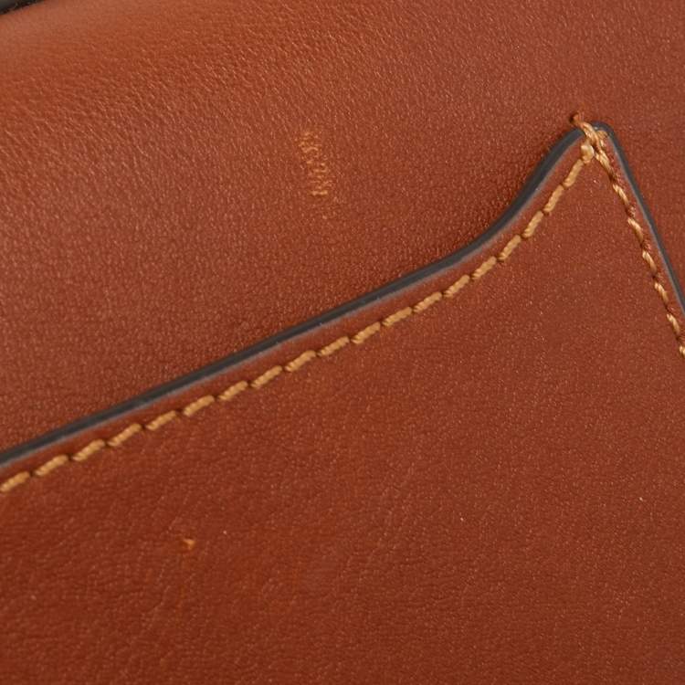 Pre Owned Chloé Brown Leather Nile Bracelet Minaudiere Crossbody Bag