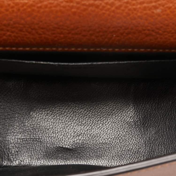 Pre Owned Chloé Brown Leather Nile Bracelet Minaudiere Crossbody Bag