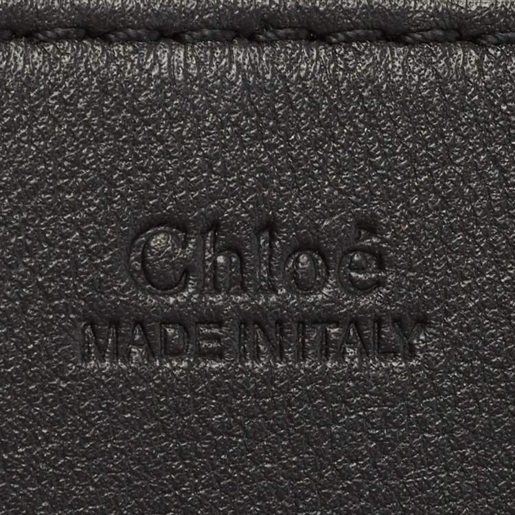 Pre Owned Chloe Black Leather Mini Drew Embellished Crossbody Bag