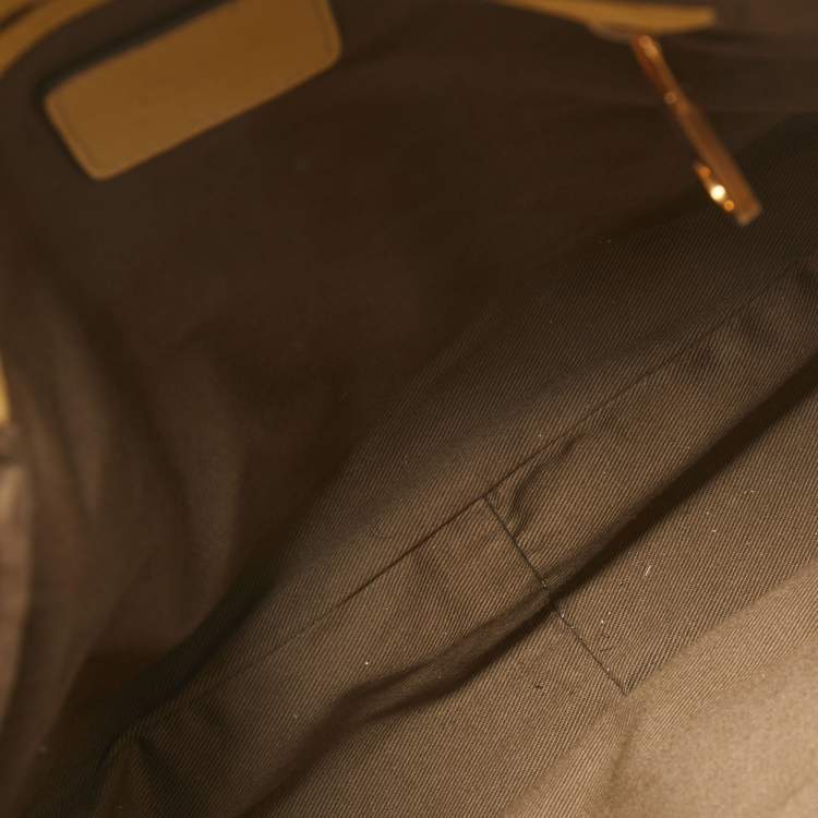 Pre Owned Chloe Yellow Leather Medium Marcie Shoulder Bag
