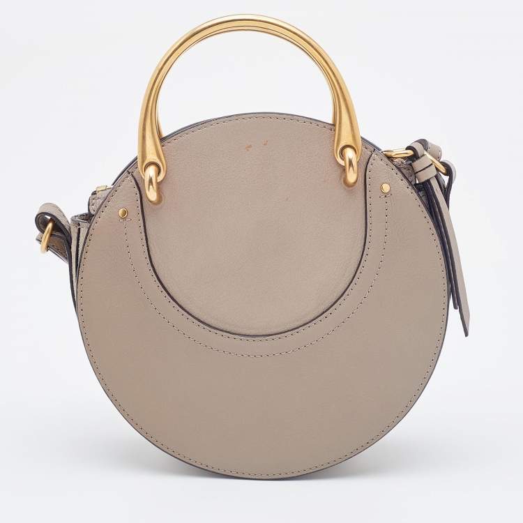 Pre Owned Chloe Grey Suede and Leather Pixie Shoulder Bag