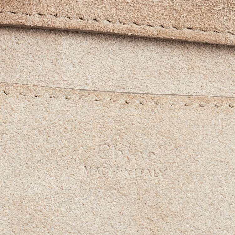 Pre Owned Chloe Grey Suede and Leather Pixie Shoulder Bag