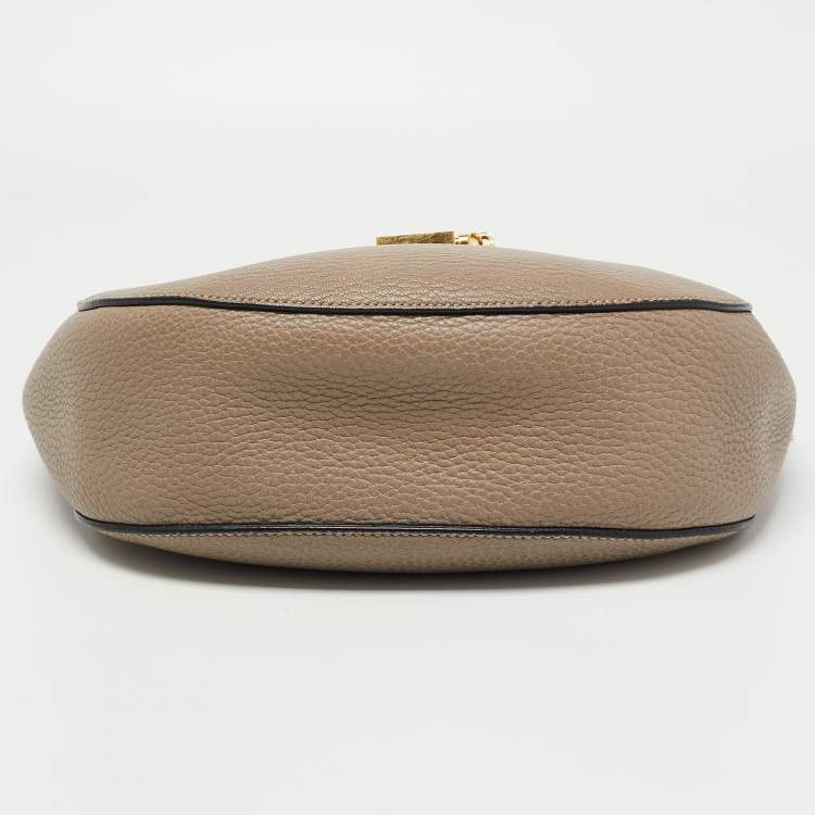 مملوكة مسبقًا Chloe Grey Leather Medium Drew Shoulder Bag