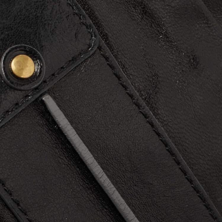 Pre Owned Chloe Black Leather Zip Hobo