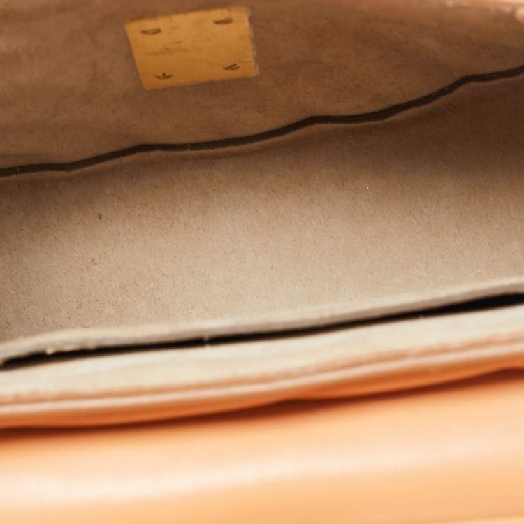 Pre Owned Chloe Beige Leather Mini Drew Bijou Shoulder Bag