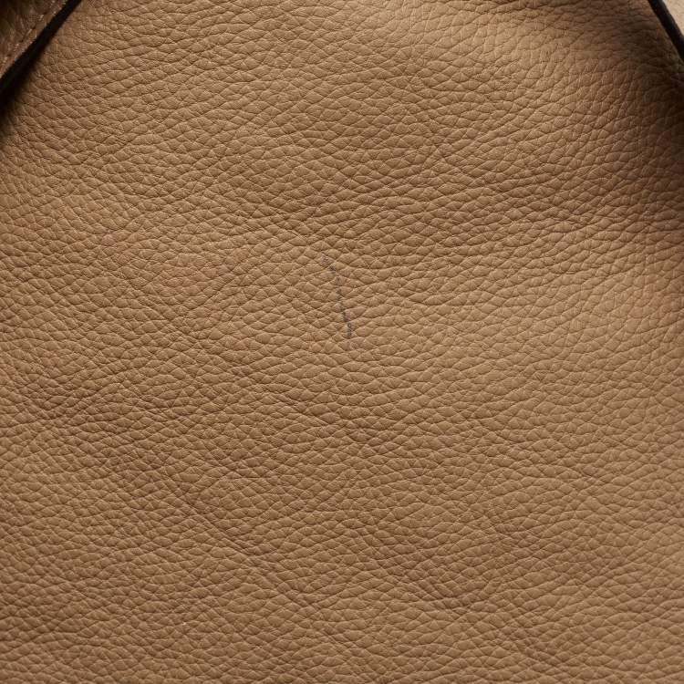 Pre Owned Chloe Beige Leather Large Paraty Satchel