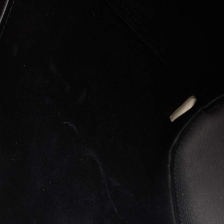 Pre Owned Chloe Black Leather Medium Aby Shopper Tote
