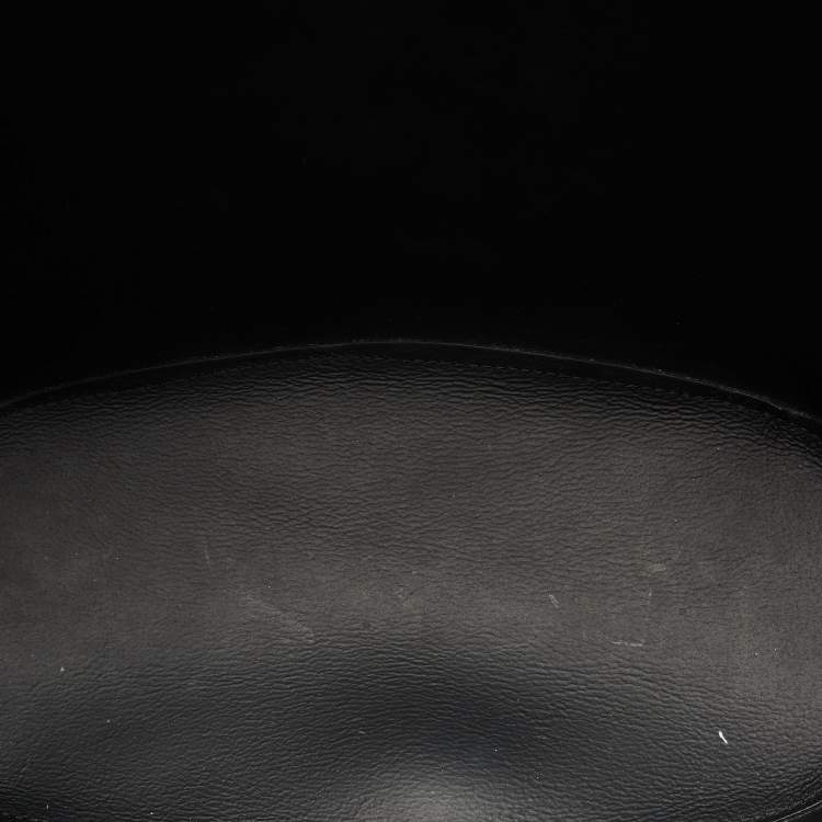 Pre Owned Chloe Black Leather Medium Aby Shopper Tote
