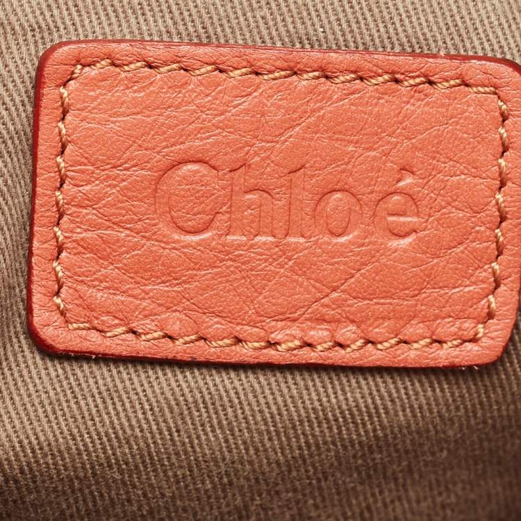 Pre Owned Chloe Brown Leather Medium Marcie Hobo