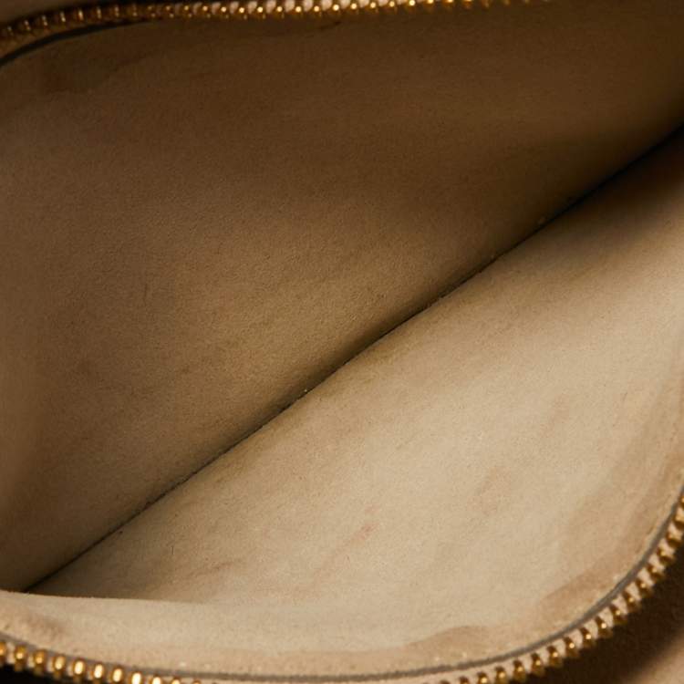 مملوكة مسبقًا Chloe Dark Grey Suede and Leather Medium Faye Shoulder Bag