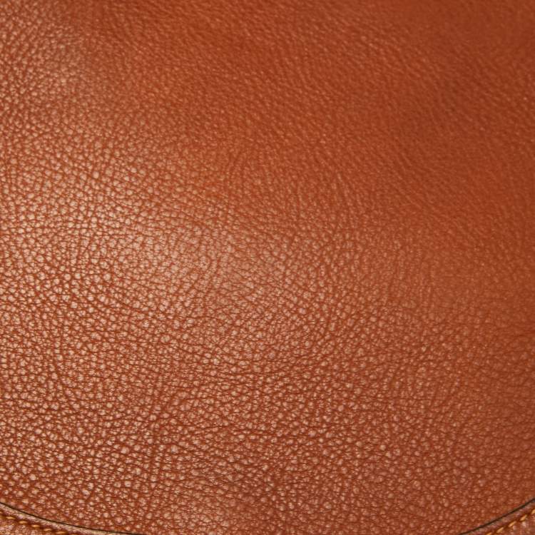 Pre Owned Chloe Brown Leather and Suede Medium Nile Bracelet Top Handle Bag