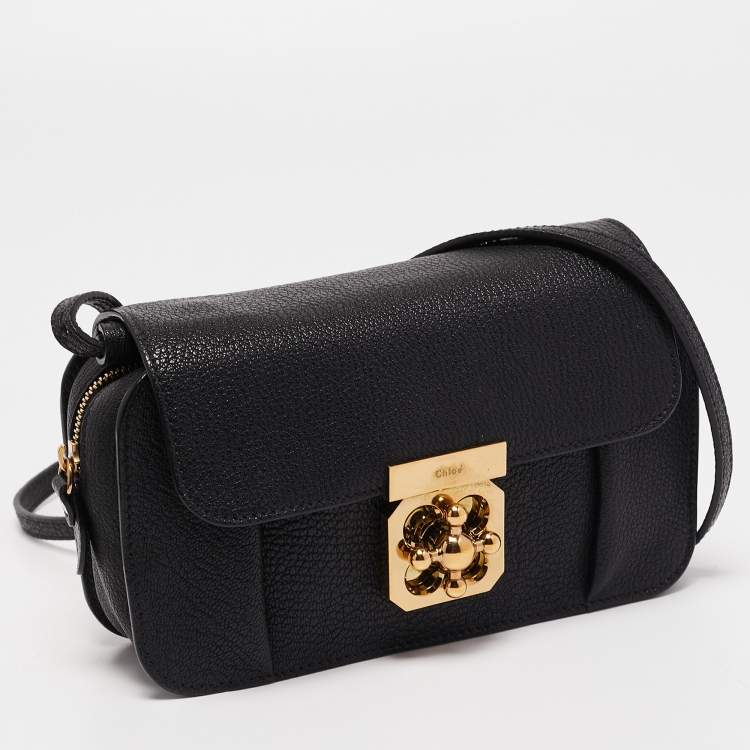 مملوكة مسبقًا Chloe Black Leather Elsie Crossbody Bag