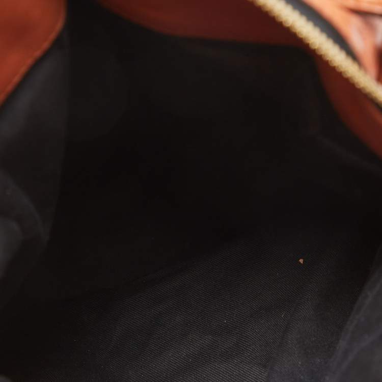 Pre Owned Chloe Brown Leather Double Zip Shoulder Bag