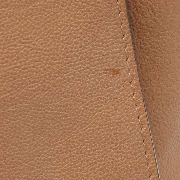 Pre Owned Chloe Brown Leather Large Elsie Shoulder Bag