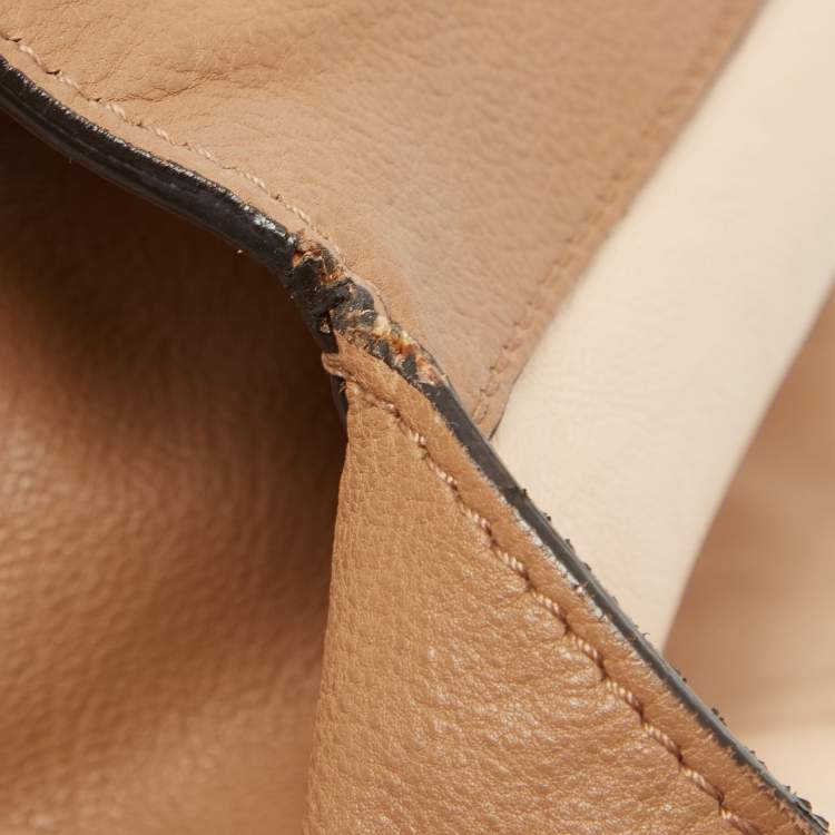 Pre Owned Chloe Brown Leather Large Elsie Shoulder Bag