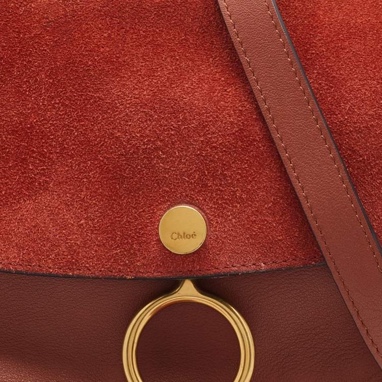 Pre Owned Chloe Tan Leather Mini Kurtis Shoulder Bag