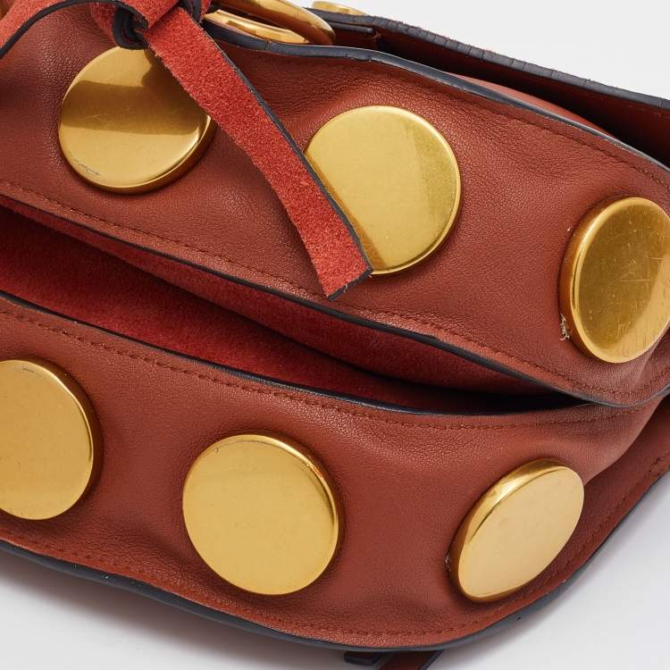 Pre Owned Chloe Tan Leather Mini Kurtis Shoulder Bag