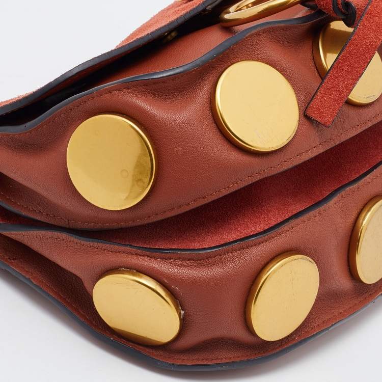 Pre Owned Chloe Tan Leather Mini Kurtis Shoulder Bag