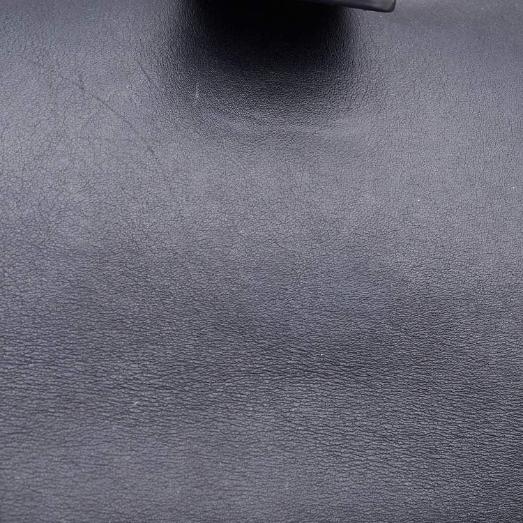 Pre Owned Chloe Black Leather and Suede Small Faye Shoulder Bag