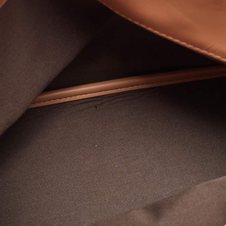 Pre Owned Chloe Beige/Peach Leather Small Baylee Tote