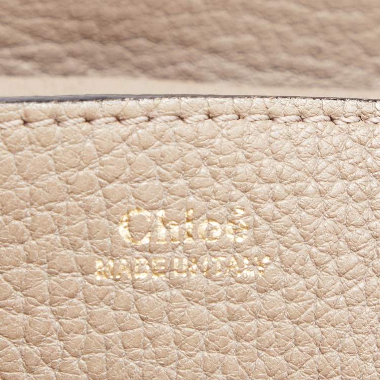 Pre Owned Chloe Beige Leather Medium Drew Shoulder Bag