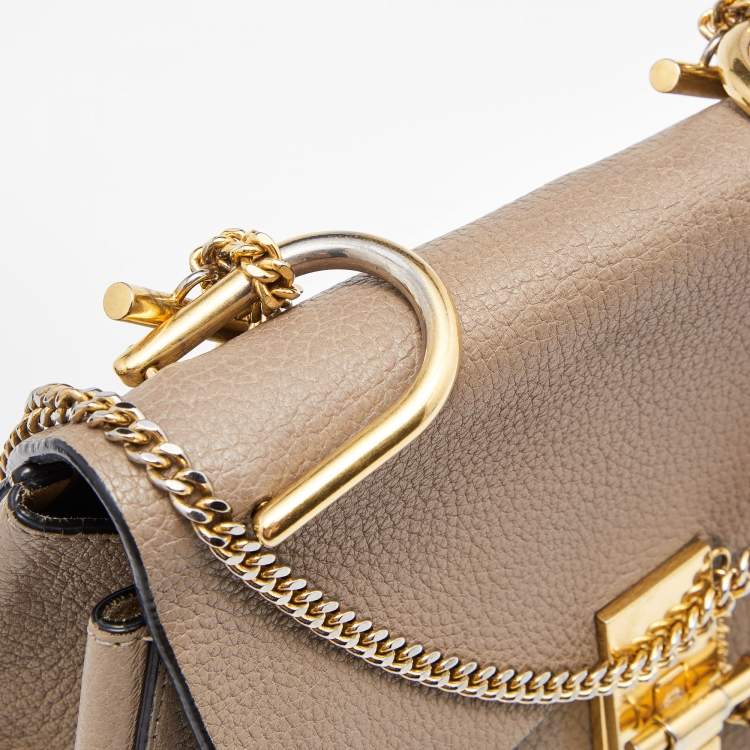 Pre Owned Chloe Beige Leather Medium Drew Shoulder Bag