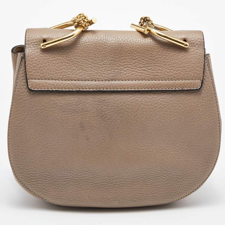 Pre Owned Chloe Beige Leather Medium Drew Shoulder Bag
