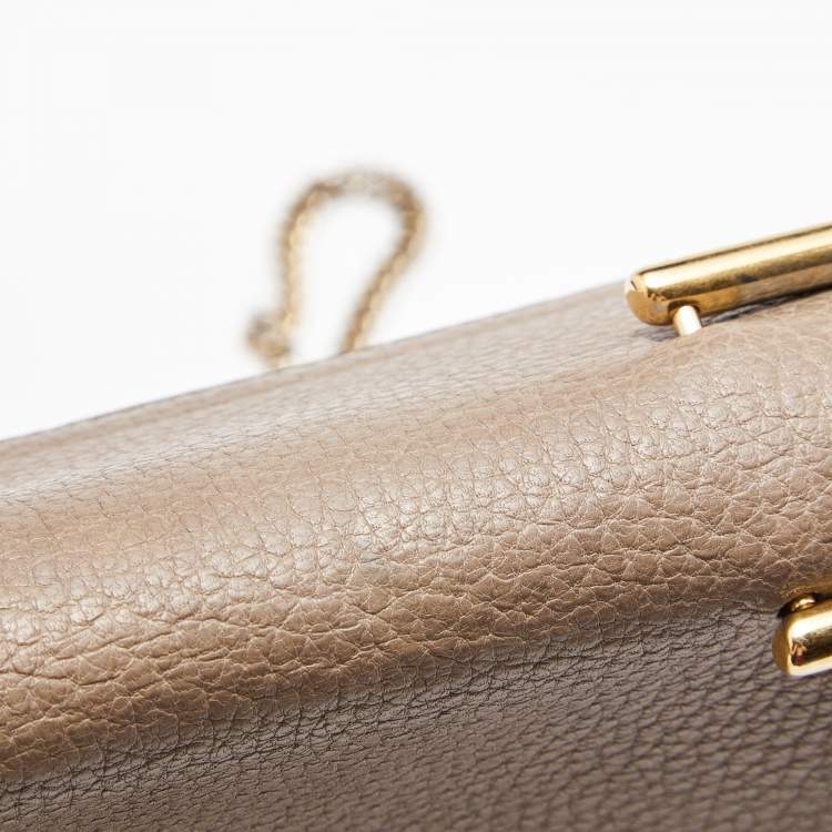 Pre Owned Chloe Beige Leather Medium Drew Shoulder Bag