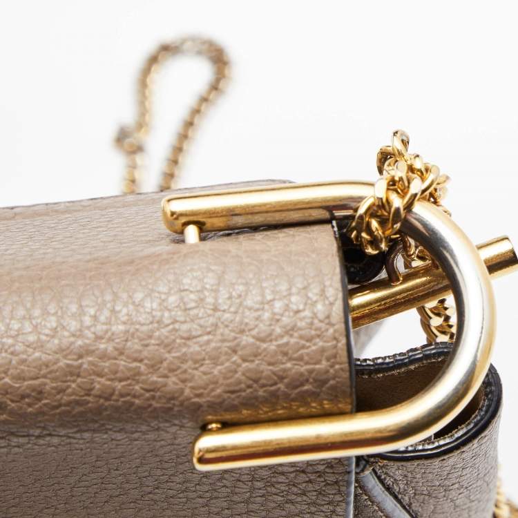 Pre Owned Chloe Beige Leather Medium Drew Shoulder Bag