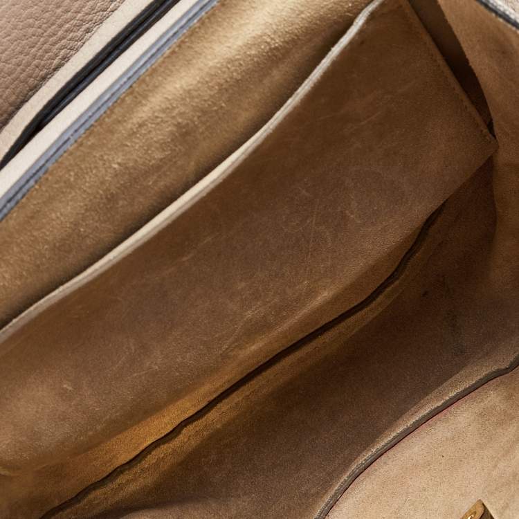 Pre Owned Chloe Beige Leather Medium Drew Shoulder Bag