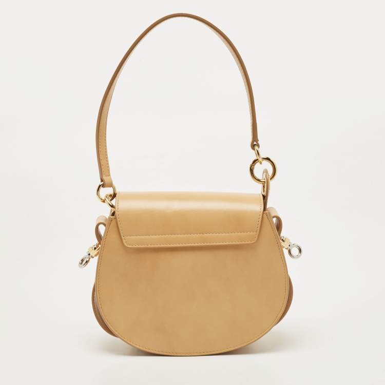 Pre Owned Chloe Beige Leather Tess Small Crossbody Bag
