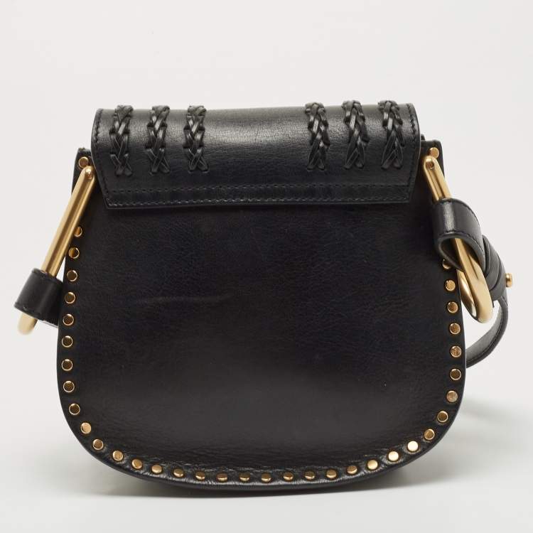 Pre Owned Chloe Black Leather Mini Hudson Shoulder Bag