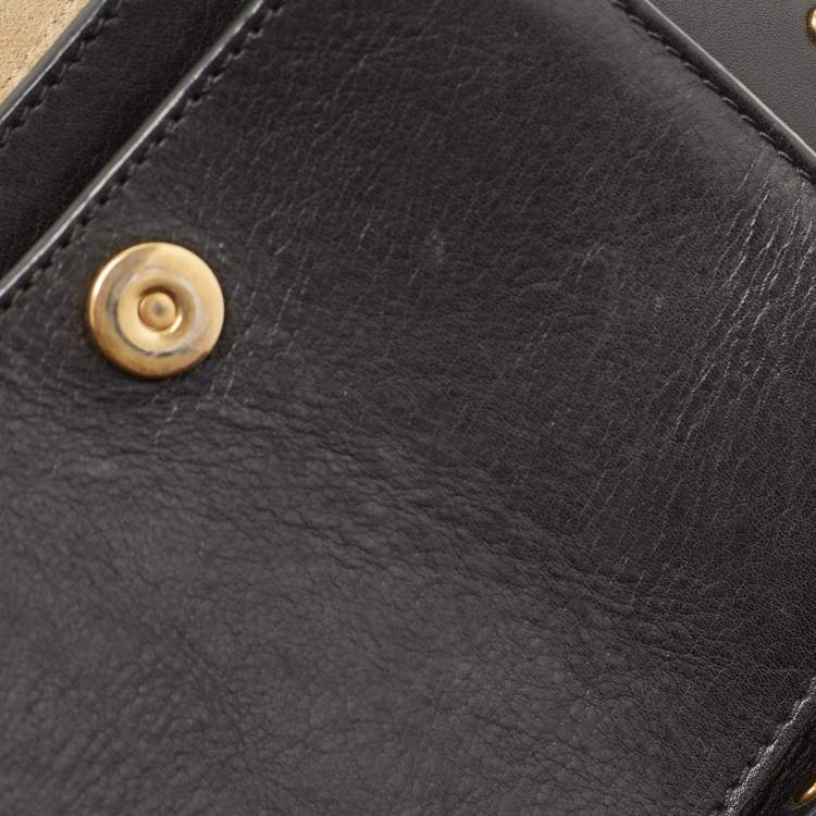 Pre Owned Chloe Black Leather Mini Hudson Shoulder Bag
