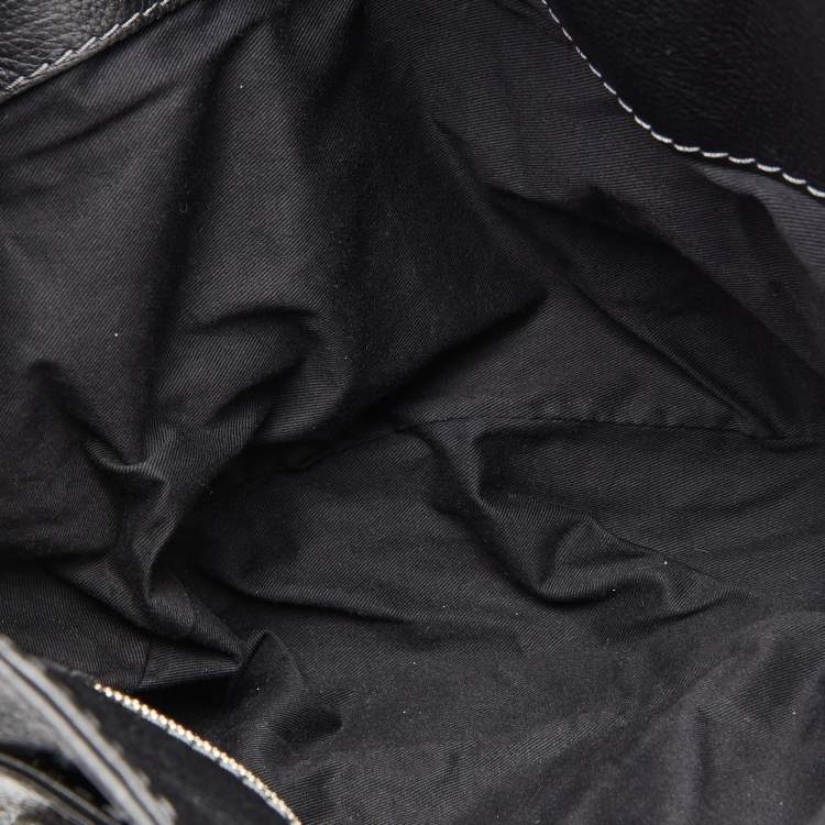 Pre Owned Chloe Black Studded Leather Paddington Tote