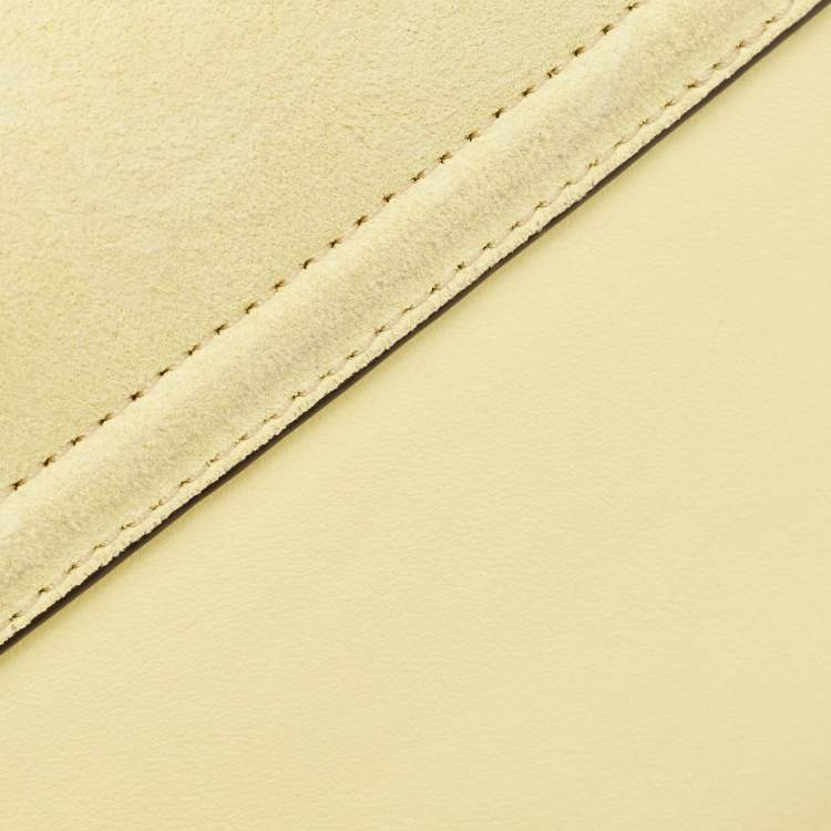 مملوكة مسبقًا Chloe Yellow Leather and Suede Small Faye Shoulder Bag