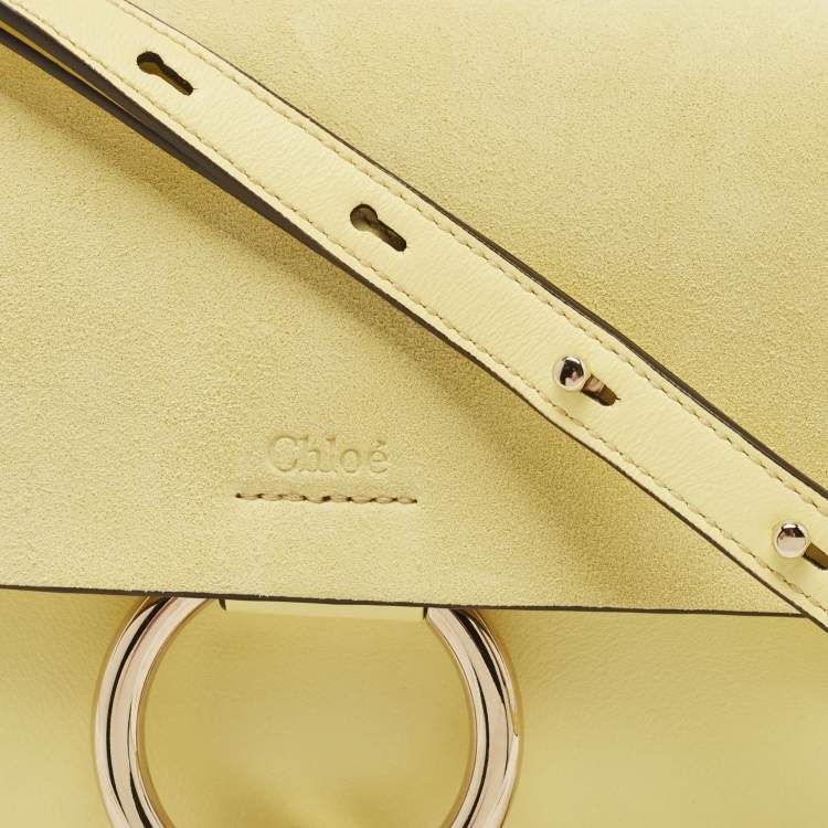 Chloe Yellow Leather and Suede Small Faye Shoulder Bag Chloe | The ...