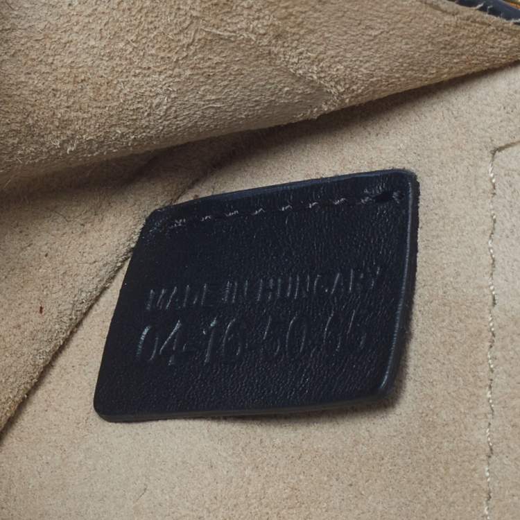 Pre Owned Chloe Black Leather Georgia Convertible Belt Bag