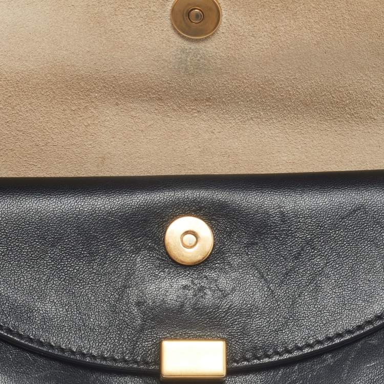 Pre Owned Chloe Black Leather Georgia Convertible Belt Bag