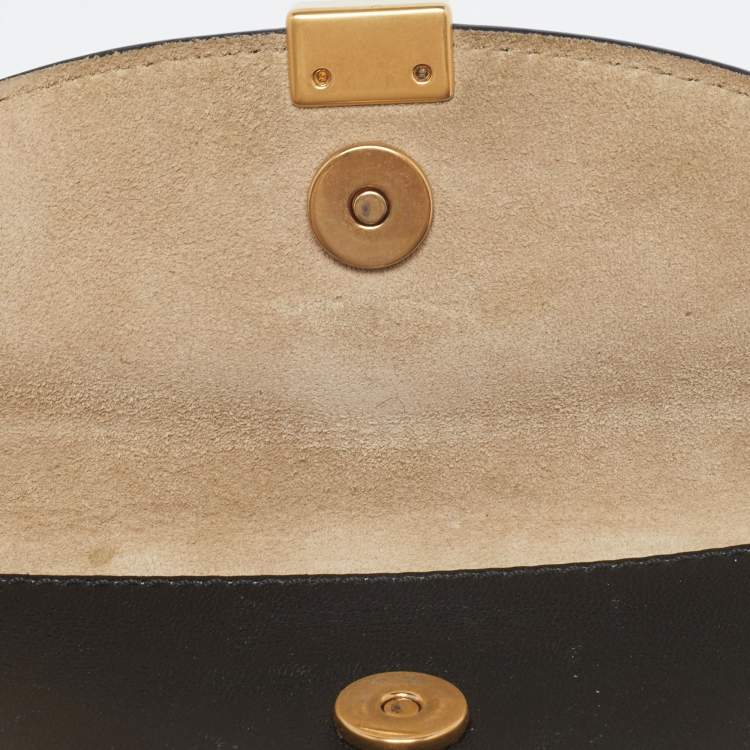 Pre Owned Chloe Black Leather Georgia Convertible Belt Bag