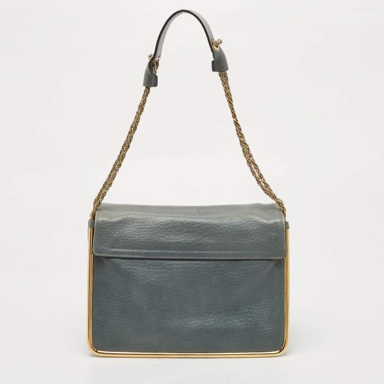 مملوكة مسبقًا Chloe Dusky Leather Medium Sally Shoulder Bag