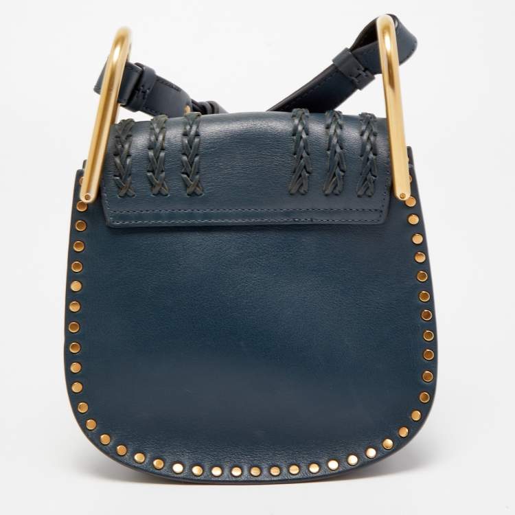 مملوكة مسبقًا Chloe Dusky Blue Leather Mini Hudson Shoulder Bag