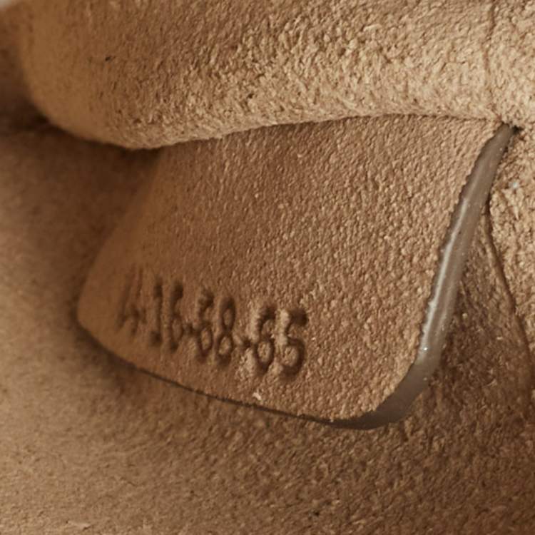 Pre Owned Chloe Brown/Tan Leather and Suede Small Faye Shoulder Bag
