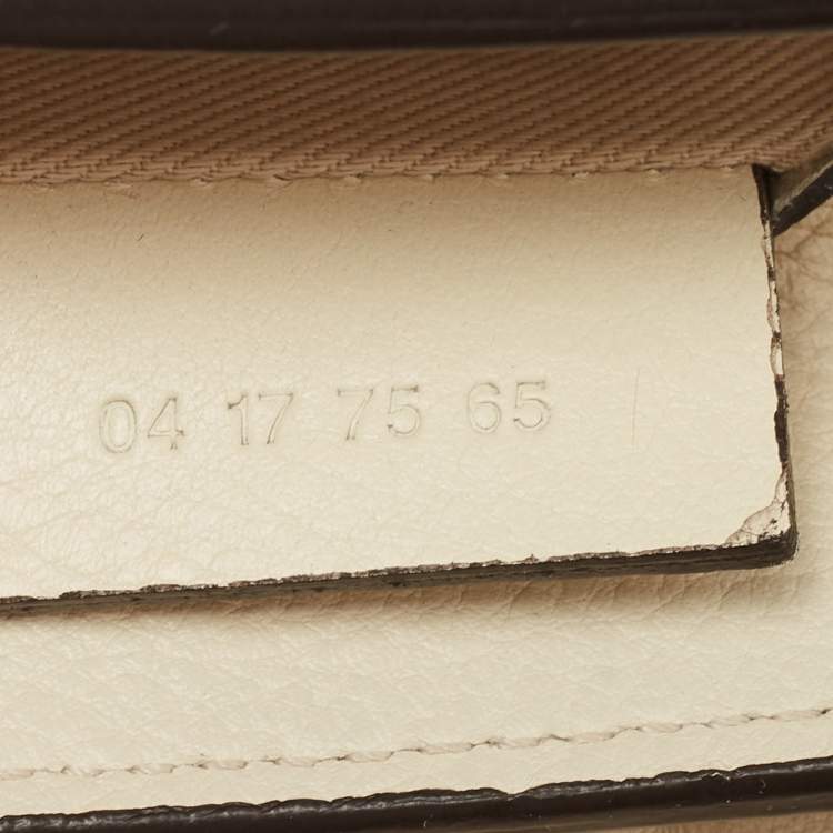 Pre Owned Chloe Cream Leather and Suede Mini Faye Daye Backpack