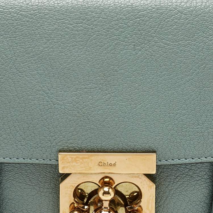 مملوكة مسبقًا Chloe Light Blue Leather Small Elsie Shoulder Bag