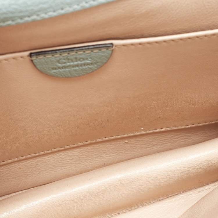 مملوكة مسبقًا Chloe Light Blue Leather Small Elsie Shoulder Bag