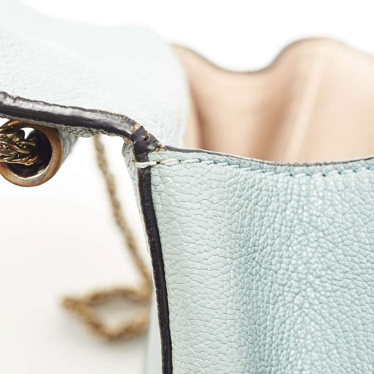 مملوكة مسبقًا Chloe Light Blue Leather Small Elsie Shoulder Bag