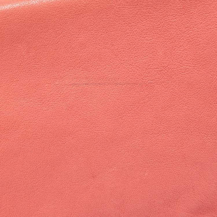 مملوكة مسبقًا Chloe Coral Orange Leather Medium Elsie Shoulder Bag