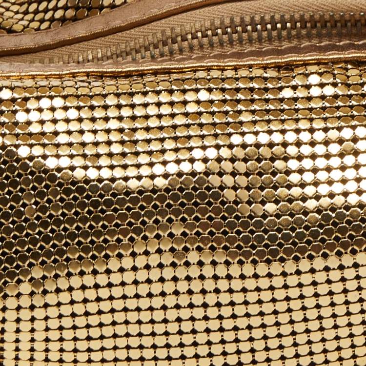 Pre Owned Chloe Gold Leather and Chainmail Mini Hobo
