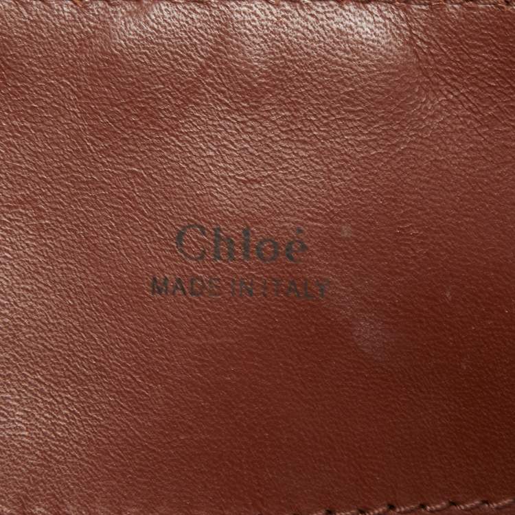 Pre Owned Chloe Tan/Brown Leather Medium Baylee Tote