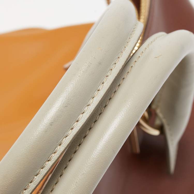 Pre Owned Chloe Tan/Brown Leather Medium Baylee Tote